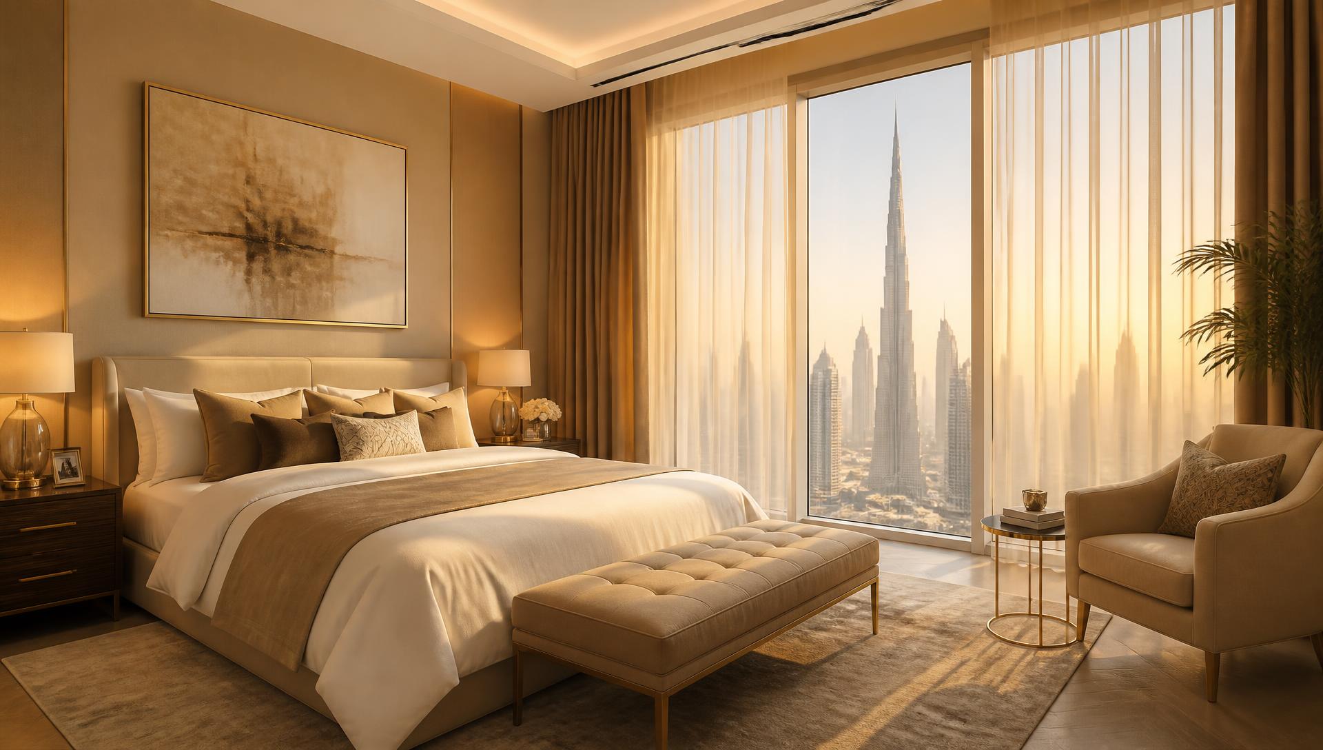 Windows dressed with quiet luxury